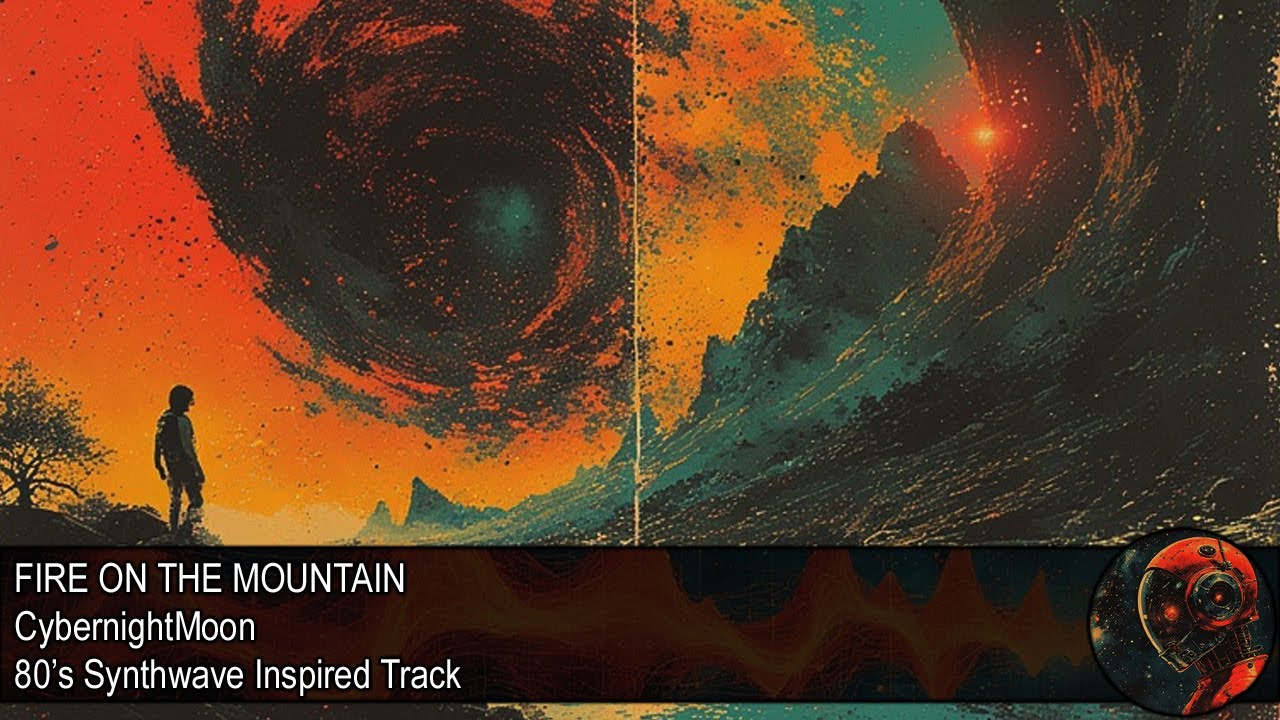 Fire On The Mountain | Synthwave Inspired Instrumental Music | CybernightMoon