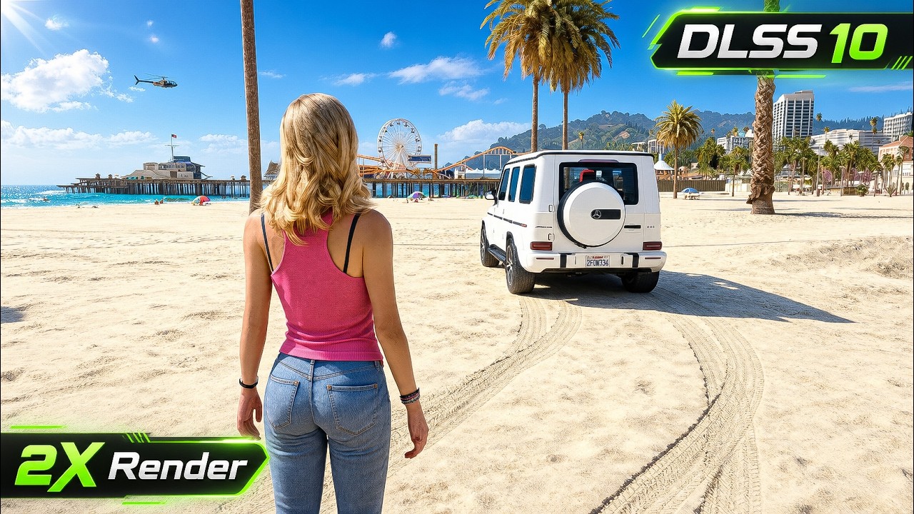 GTA 5 DLSS 5 Neural Rendering 2X🔥 GTA 6 Level Photorealistic Graphics on RTX 5090 | 4K Ultra