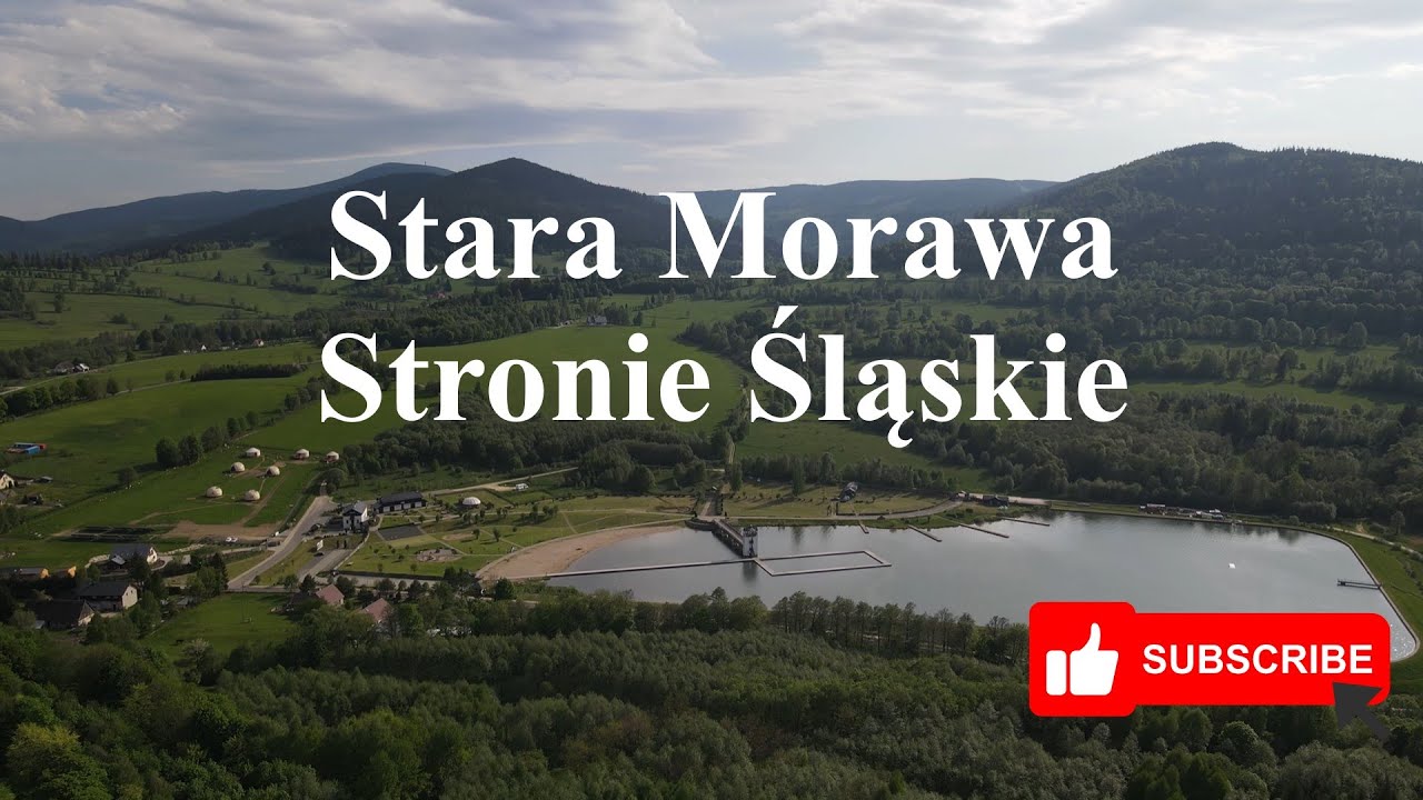 Zalew Stara Morawa, Stronie Śląskie z lotu ptaka 4K