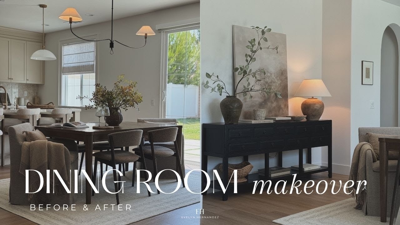 Dining Room Makeover 2025 || Budget Friendly Room Transformation || From Boring to Elevated