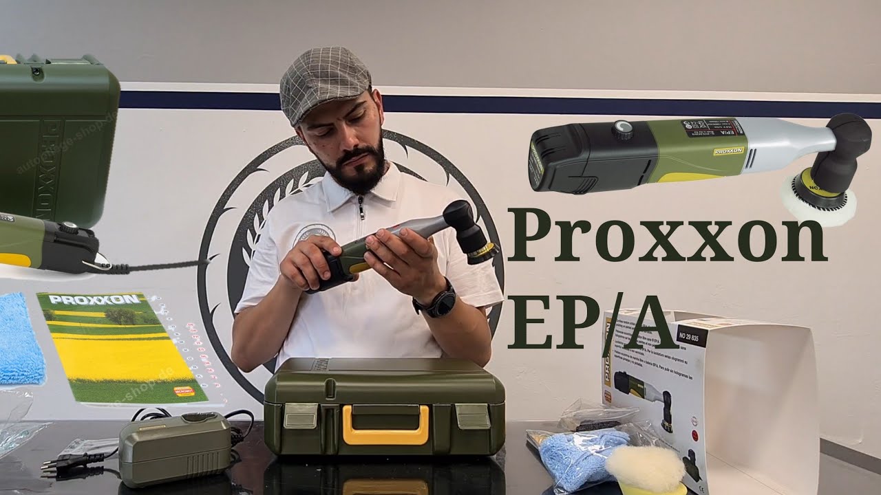 Mini Polisher Proxxon EP/A Orbital makina kutu açılımı ve inceleme.