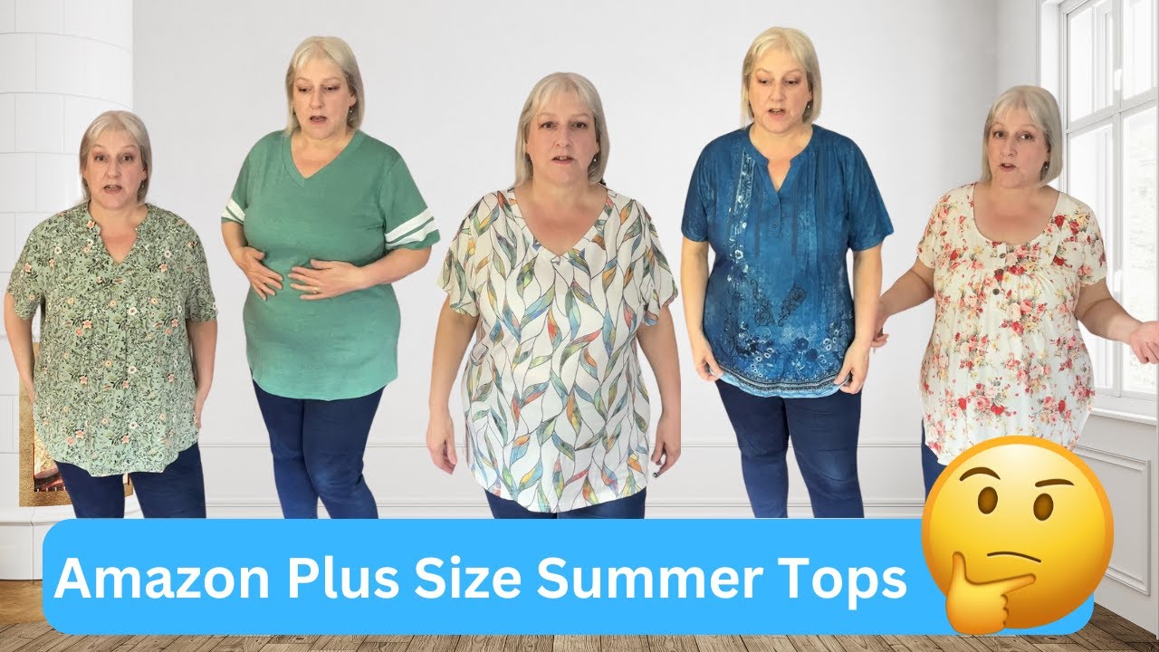 Plus Size Summer Tops from Amazon - 2XL & 3XL - Over 50