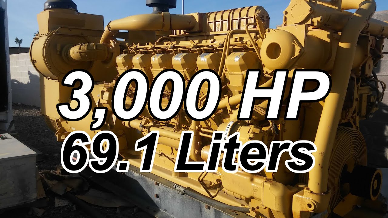 Cat 3500 мощностью 3000 лошадиных сил. Больше, круче и тяжелее, чем C15, ISX или DD15. 3516.