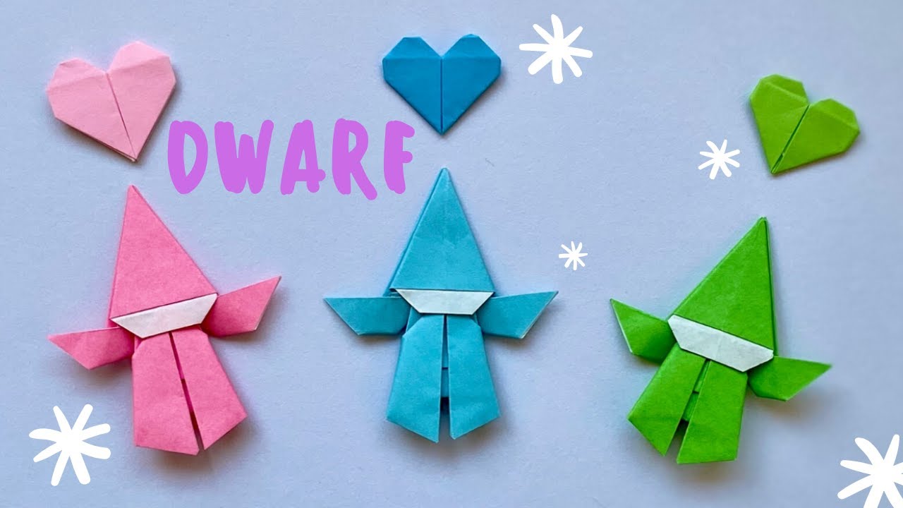 【折り紙】小人／【Origami】 Dwarf