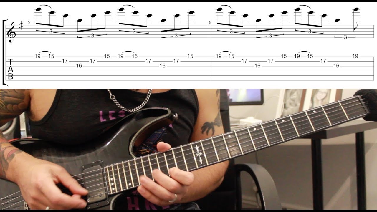 Как играть гитарное соло «Leper Messiah» группы Metallica: урок с табулатурой.