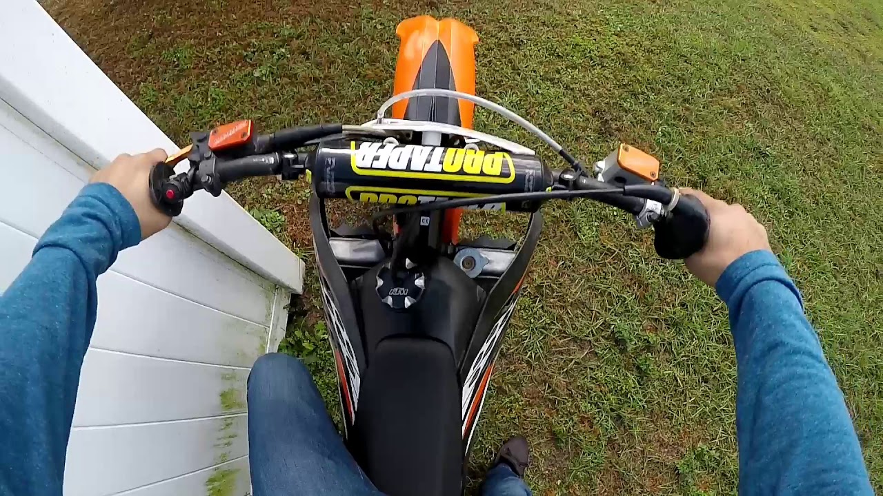 2010 KTM 250 SX Cold Start & Top Speed