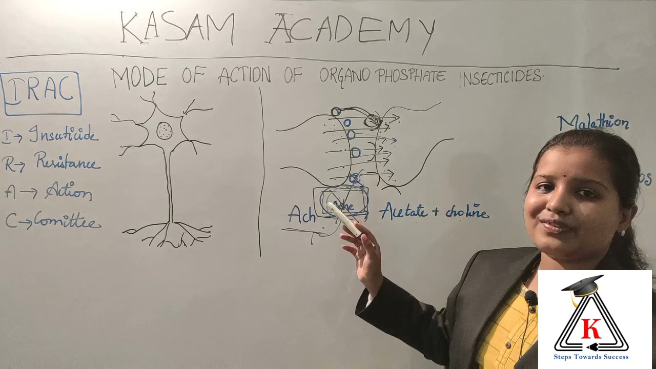 Mode of Action of Organophosphate Insecticides||Entomology||Kasam Academy