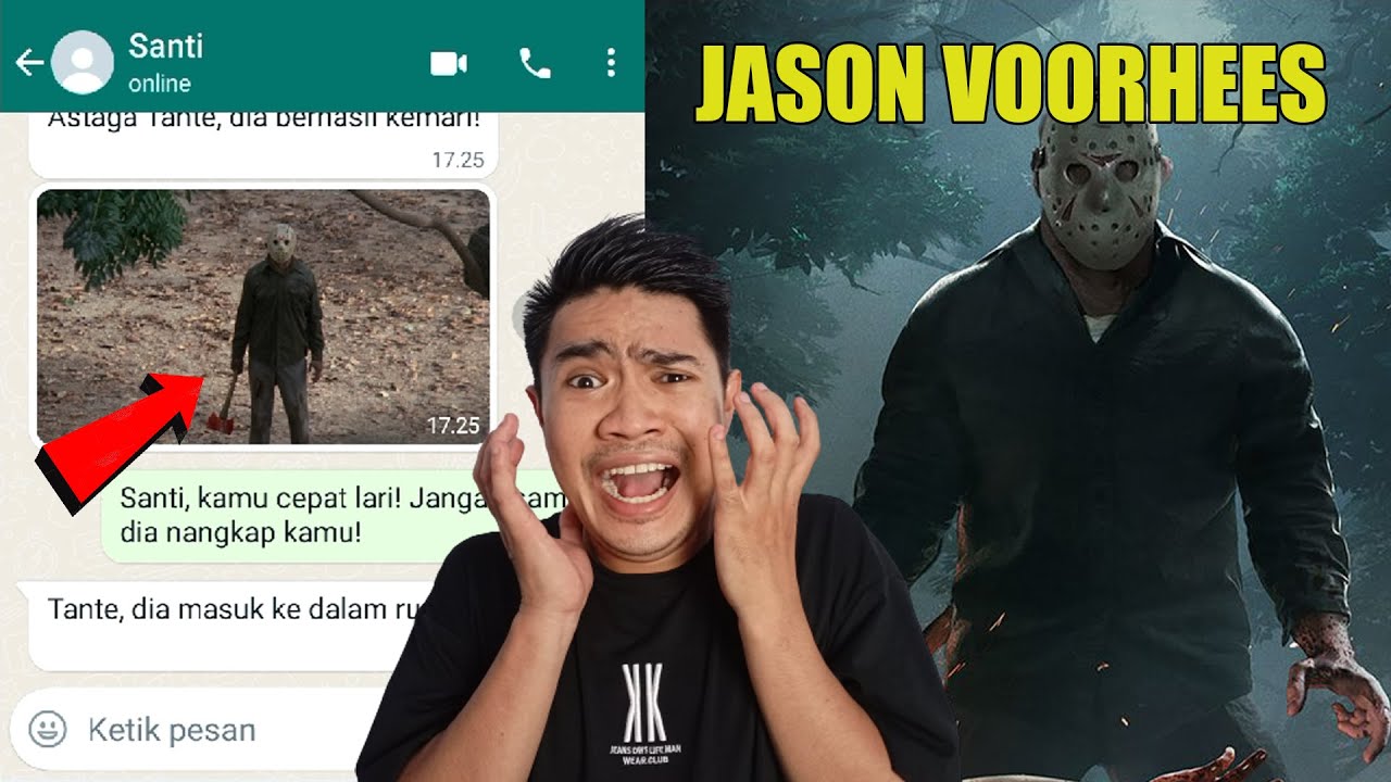 MY FRIEND AND I WERE CHASED BY JASON! ARFANDI MOKO'S SCARY CHAT HISTORY