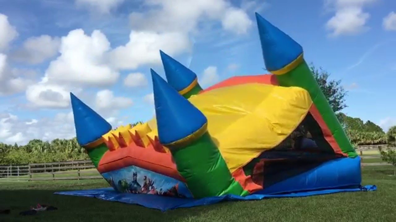Roll up the castle bounce house