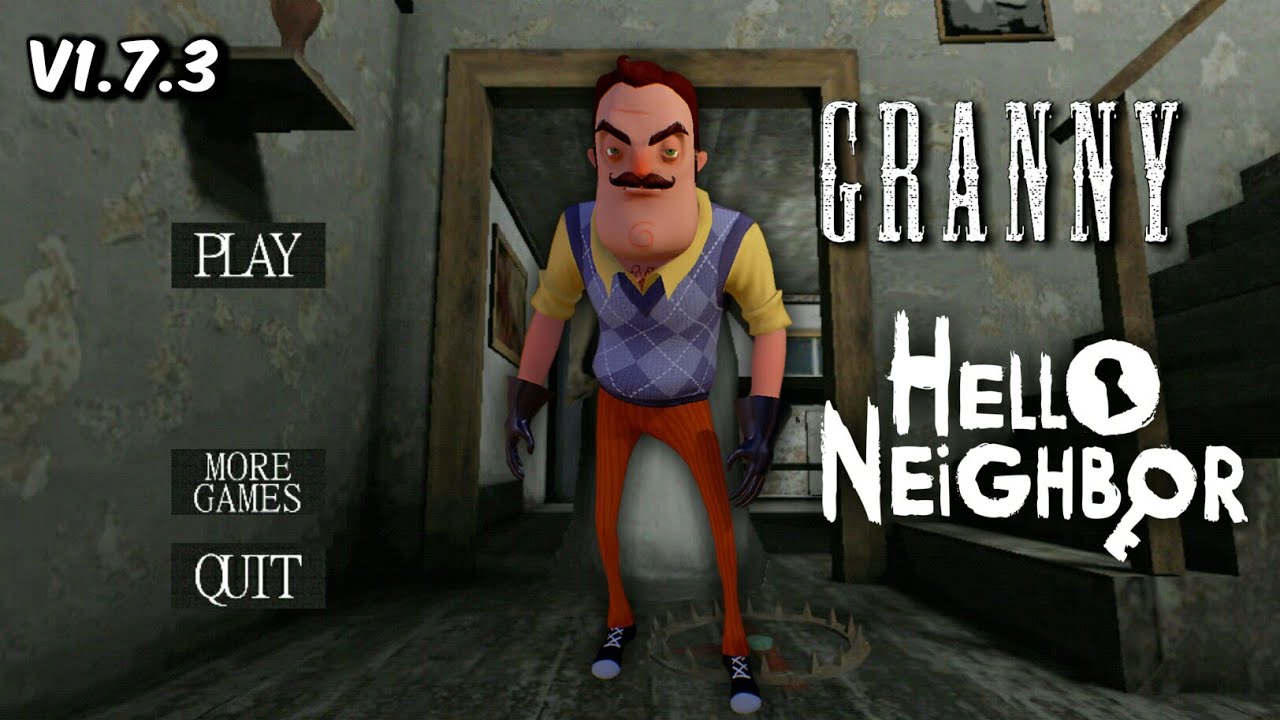 Granny is Hello Neighbor Mod v1.7.3 | Door Escape Full Gameplay