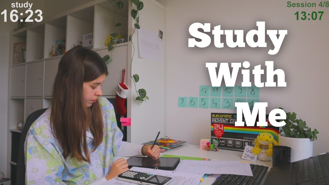 LIVE 12 HOURS Study With Me (60 min study + 10 min break)