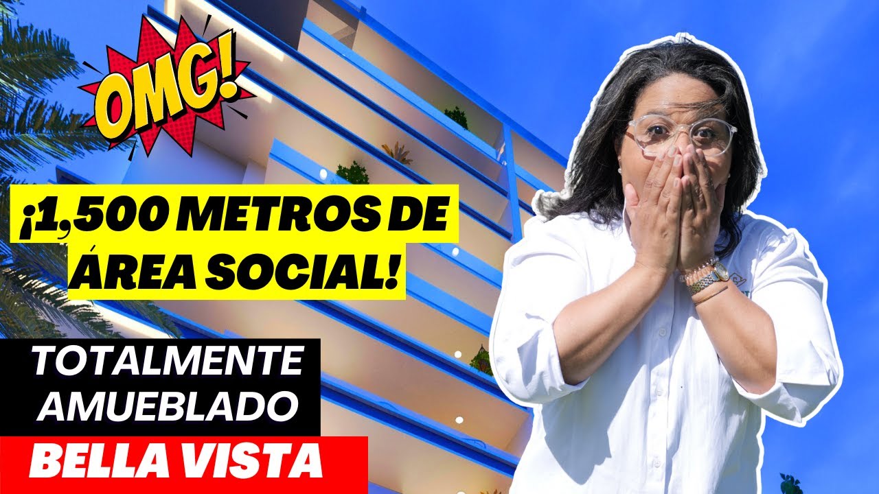 APARTAMENTO EN VENTA AMUEBLADO EN SANTO DOMINGO 😍 |ÁREAS SOCIALES |BELLA VISTA| INVIERTE EN RD