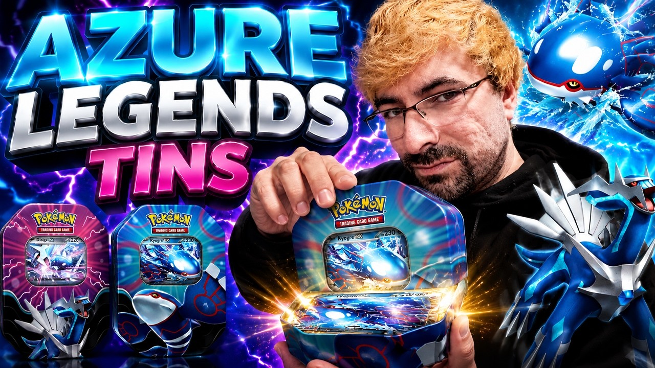 Я открыл жестяные наборы Pokemon TCG: Azure Legends EX