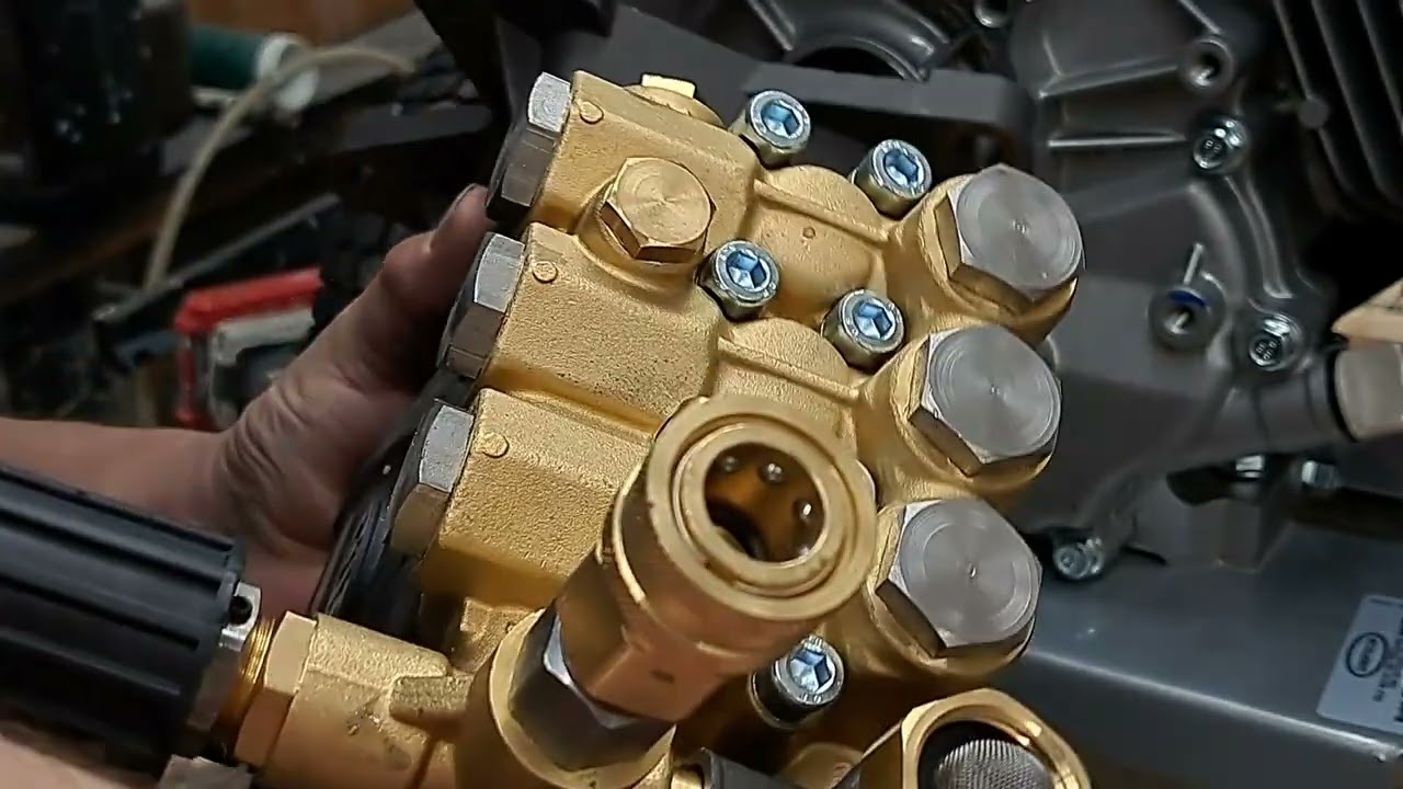 Pressure washer pump install