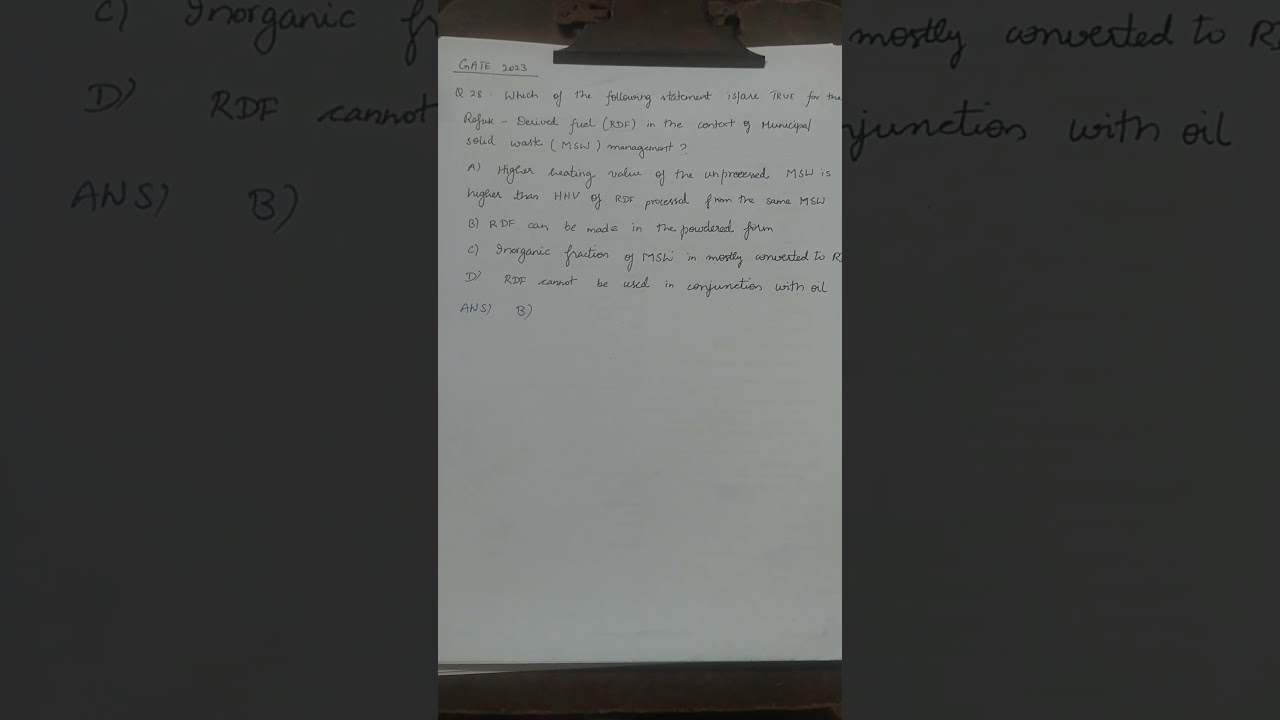 GATE Civil Engineering solved question 