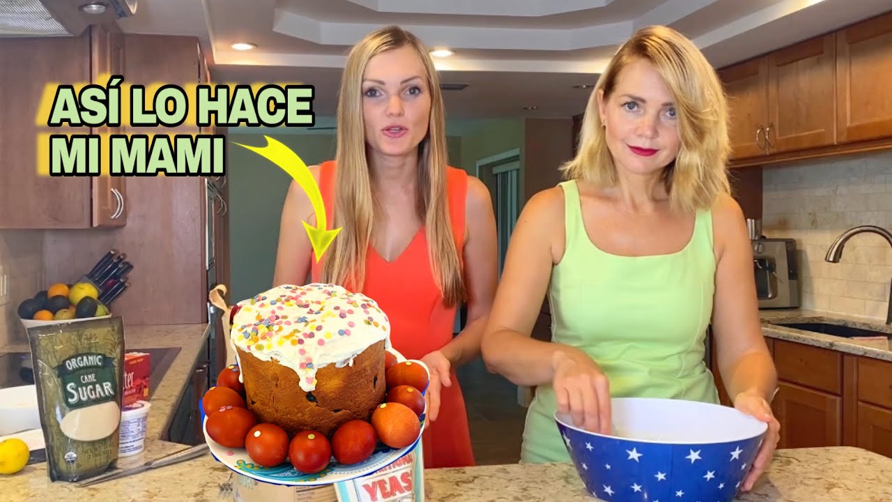 MUJERES UCRANIANAS COCINANDO y CELEBRANDO PASCUA ORTODOXA, la RECETA tradicional de pan de mi abuela
