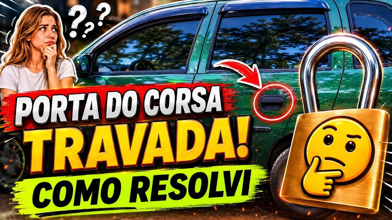 PORTA DO CORSA TRAVADA. Vem comigo resolver