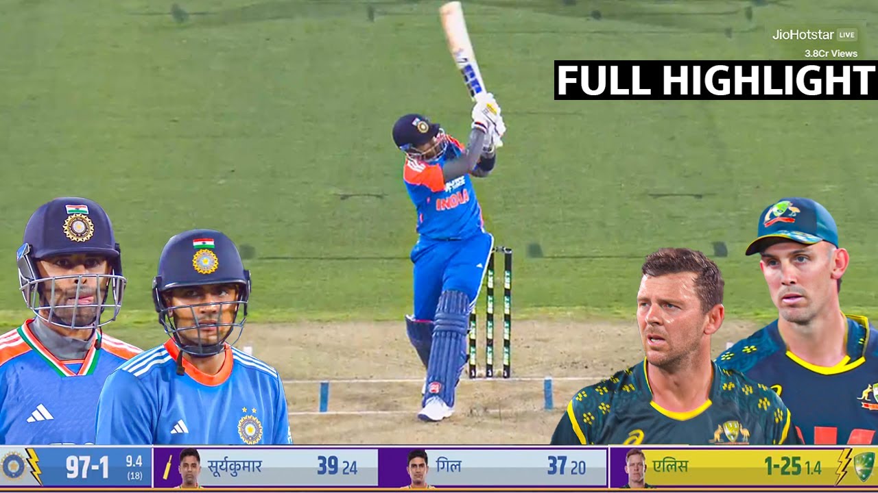 Ind vs Aus 1st T20 2025 Full Match Highlights, India vs Australia 1st T20 Match Full highlights 2025