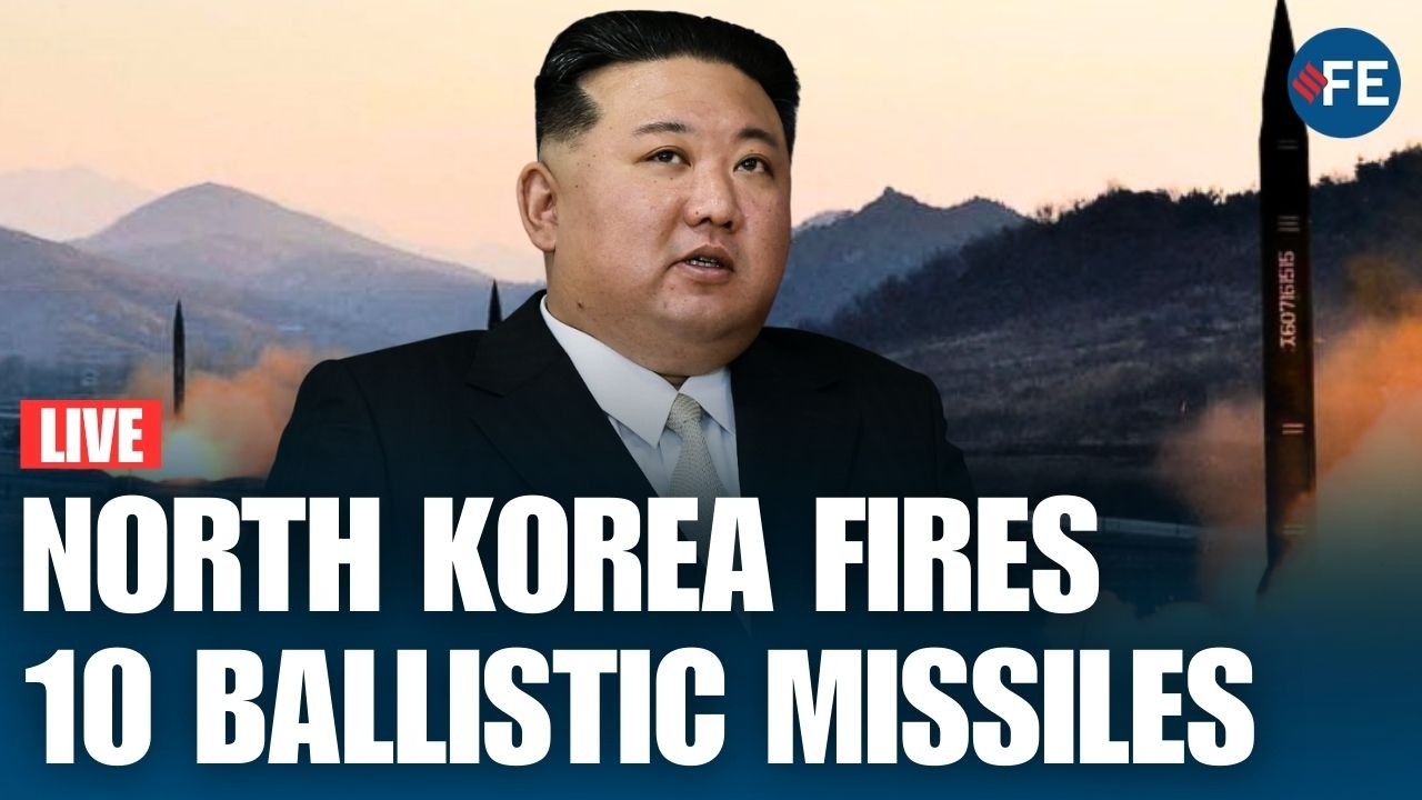 North Korea fires 10 ballistic missiles | North Korea missile launch News | North Korea | LIVE