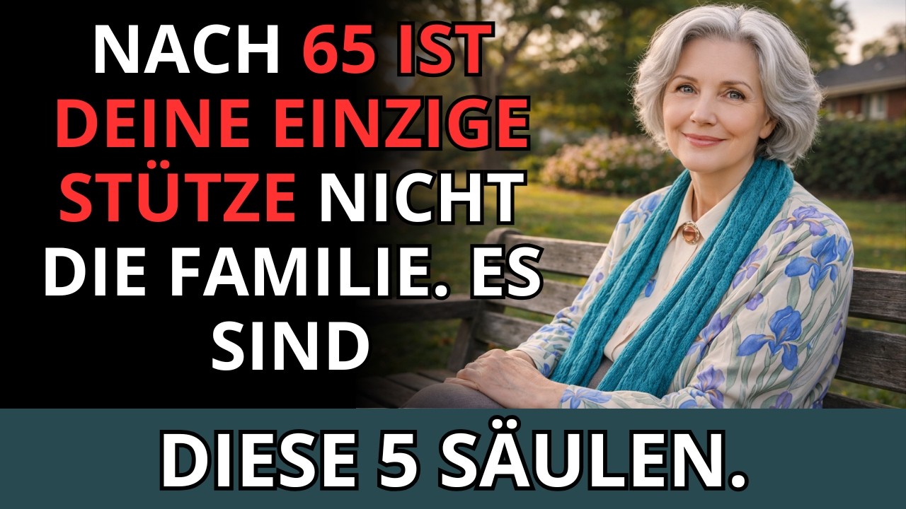 Ich bin 83. Nach 60 ist deine EINZIG verlässliche Unterstützung weder Familie noch Freunde. Es si...