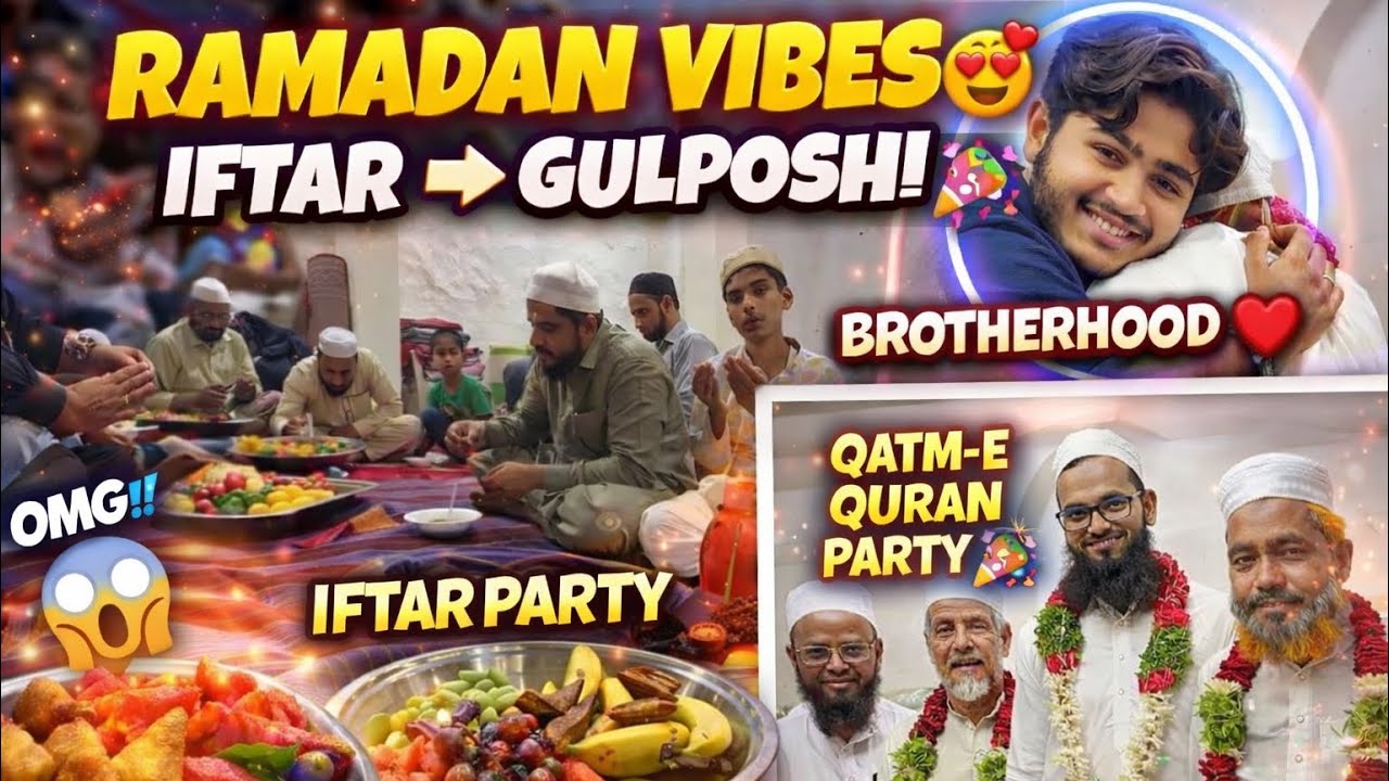 ||Day-182||Vlog-181||Iftar Party at masjid 🕌||Qatm e Quran Party 🥳 ||Brother hood ❤️‍🩹||