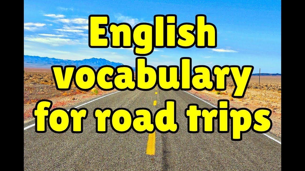 English vocabulary for road trips