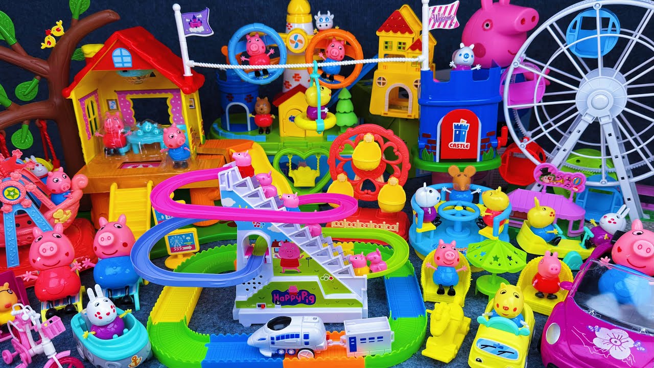 19 Minutes Satisfying with Unboxing Peppa Pig Tree House & Super Slide Park Playset ASMR｜Review Toys