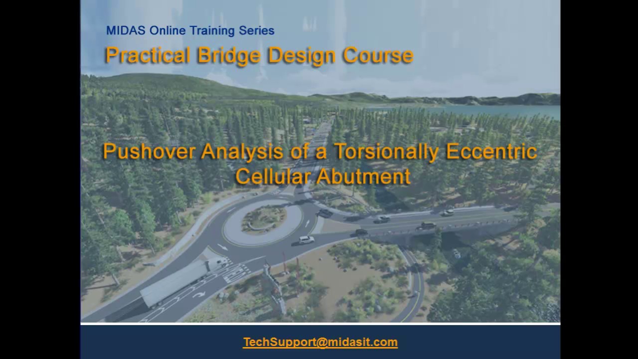 Pushover Analysis of a Torsionally Eccentric Cellular Abutment