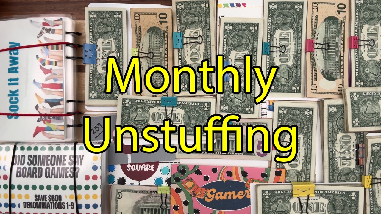 We saved HOW much?! | Monthly Unstuffing of Finished Savings Challenges | Counting Cash | Goals