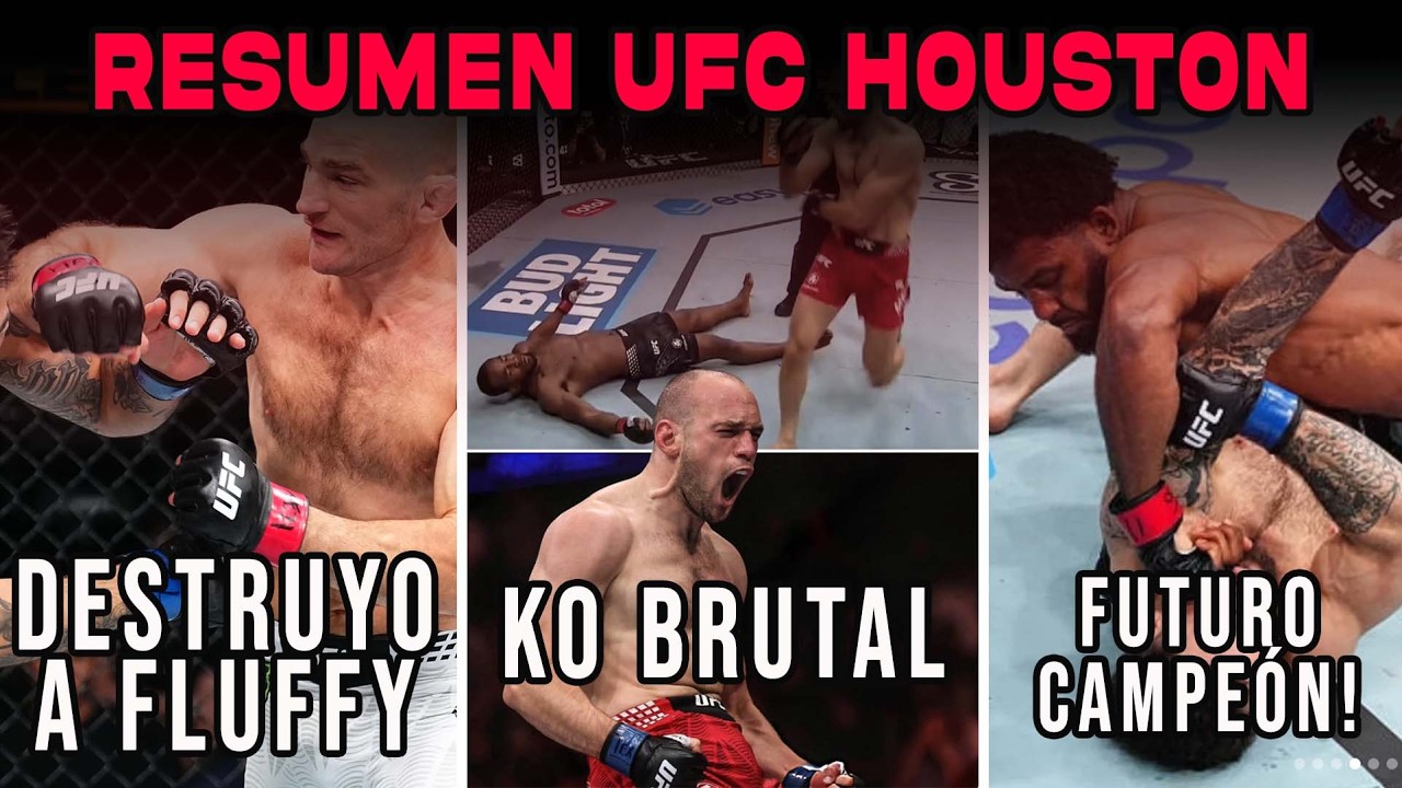 STRICKLAND DESTRUYE A FLUFFY - 🔥 RESUMEN UFC HOUSTON