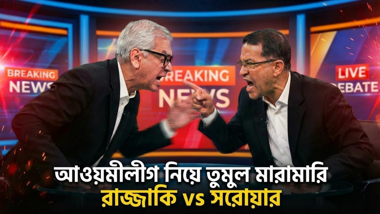 সরাসরি মারামারি! রাজ্জাকি vs সরোয়ার আওয়ামী লীগ নিয়ে তুলকালাম লাইভে! abu hena razaki