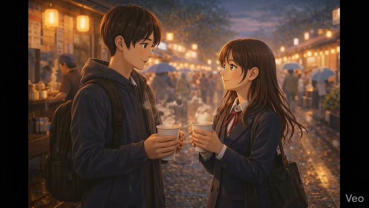Sad Anime Love Story at Bus Stop 💔 | Emotional AI Short Film | Eren & Ino 