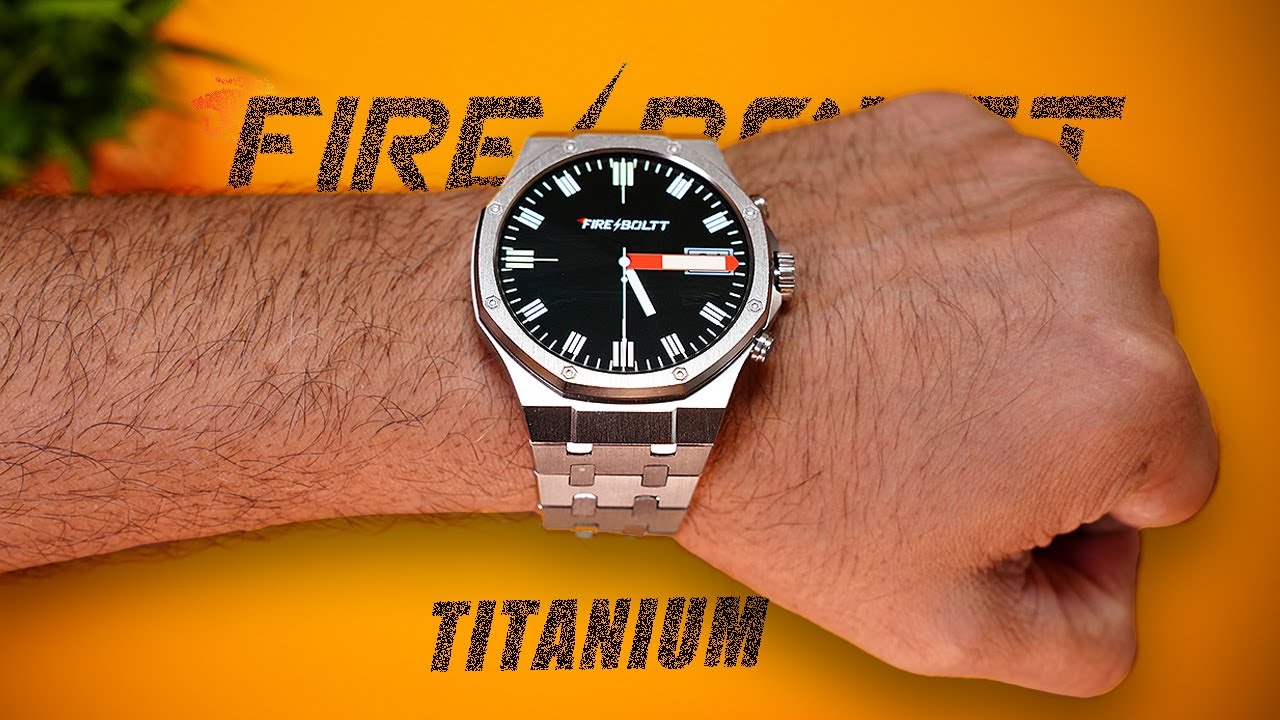 Titanium Look AMOLED smartwatch - Fire-Boltt Royale 🔥