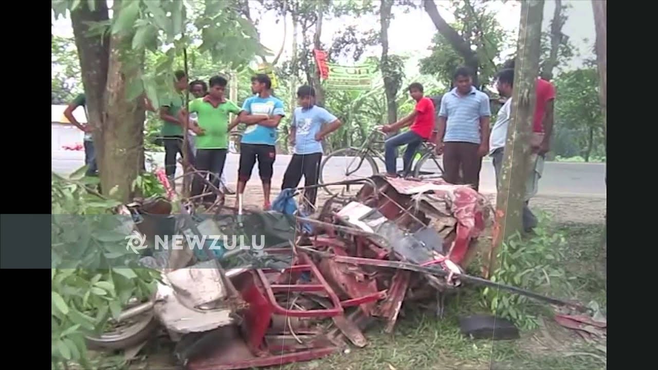 Four killed as bus hits auto-rickshaw in Tangail, Bangladesh | Newzulu Video of the Day