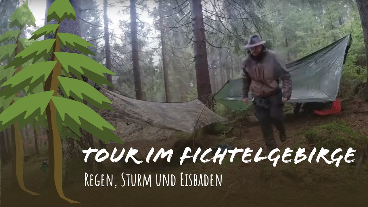 Nur Regen und Sturm im Fichtelgebirge // Eisbaden im Fichtelsee // Trangia-Kochsystem im Einsatz