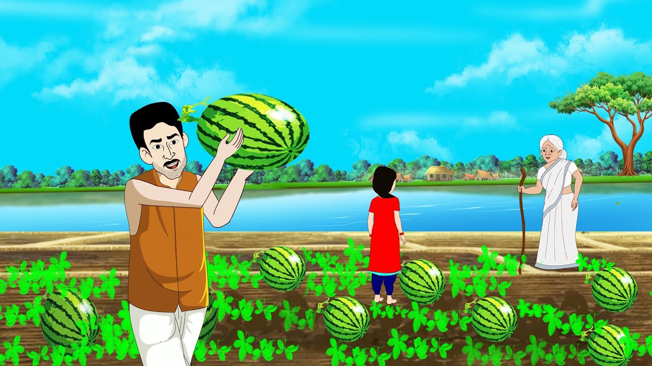আজব তরমুজ চাষ ||  chaser bangla cartoon || Bengali Fairy Tales Cartoon | Rupkothar Golpo