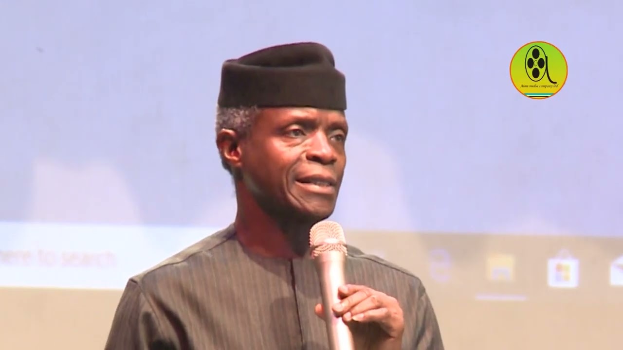 Vice President Prof  Yemi Osibanjo Speech