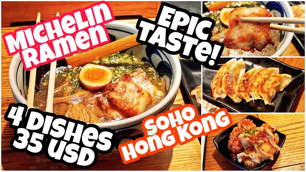 Best RAMEN in Hong Kong? Michelin Japanese At Shugetsu! - 4 Dishes for 35 USD | Vlog #32