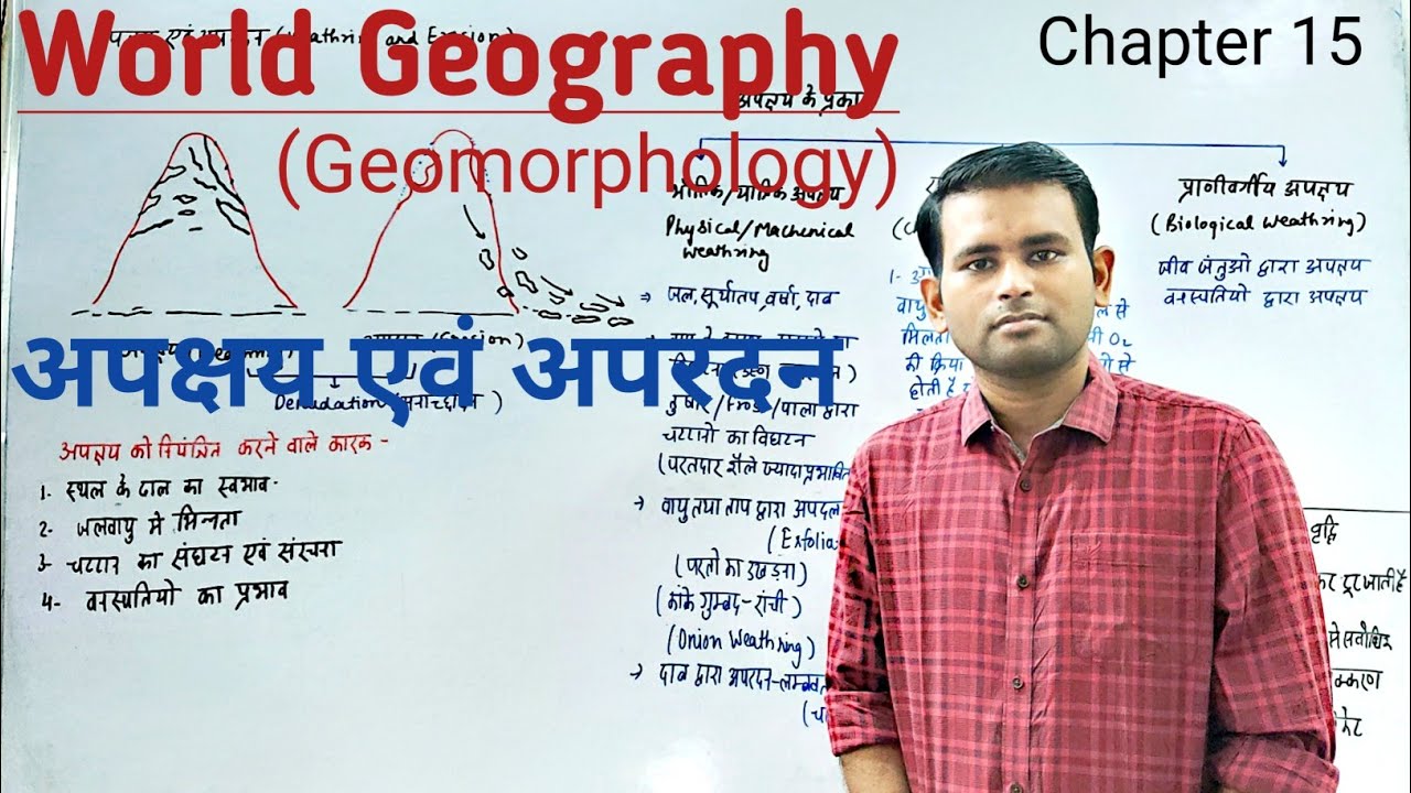 World Geography - अपक्षय एवं अपरदन / Geomorphology
