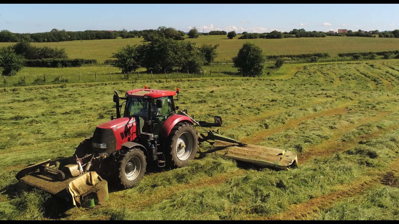🍀FAUCHAGE 2022 - CASE IH 160 & GROUPE DE FAUCHE KRONE DE 9 M 😎