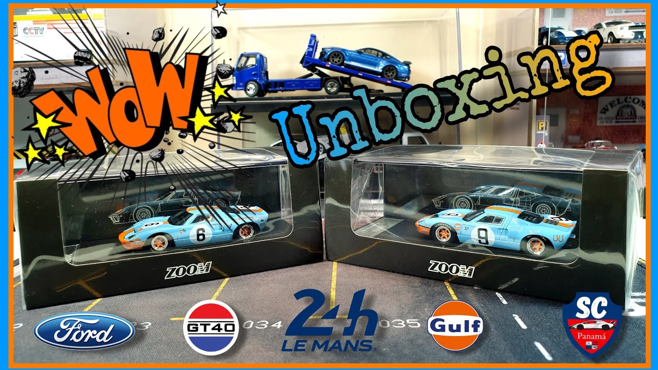 Increíble Ford GT40 MK1😍 #6, #9 Le Mans 1/64 ZOOM Unboxing  #diecast #viral #collection