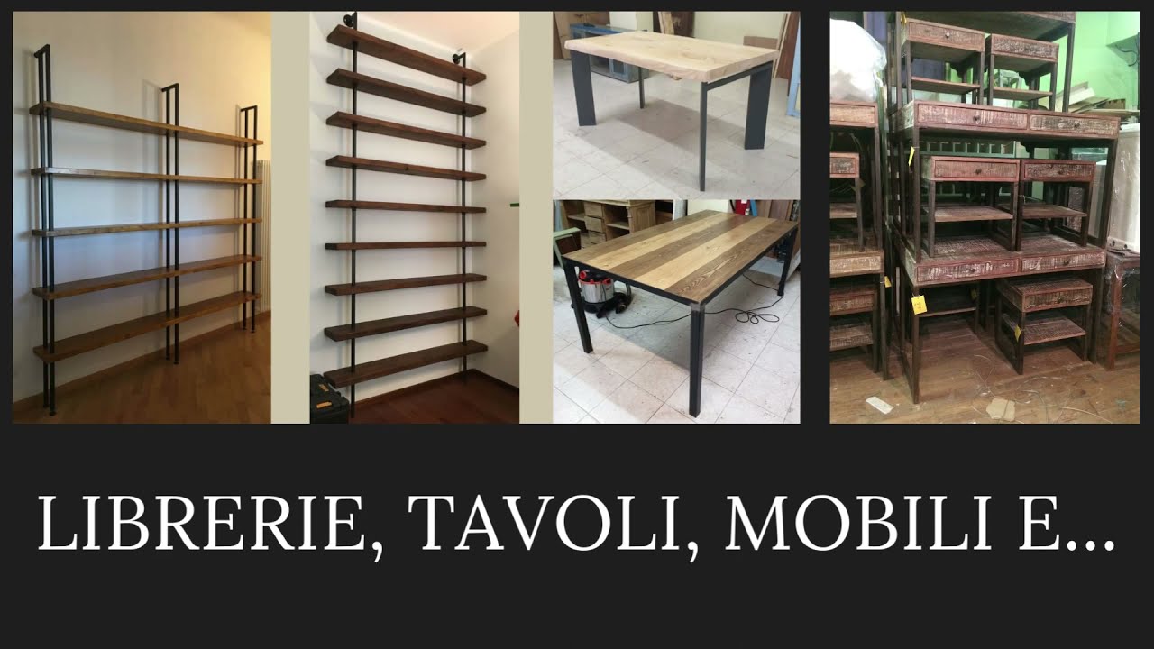Arredamento industrial legno e ferro