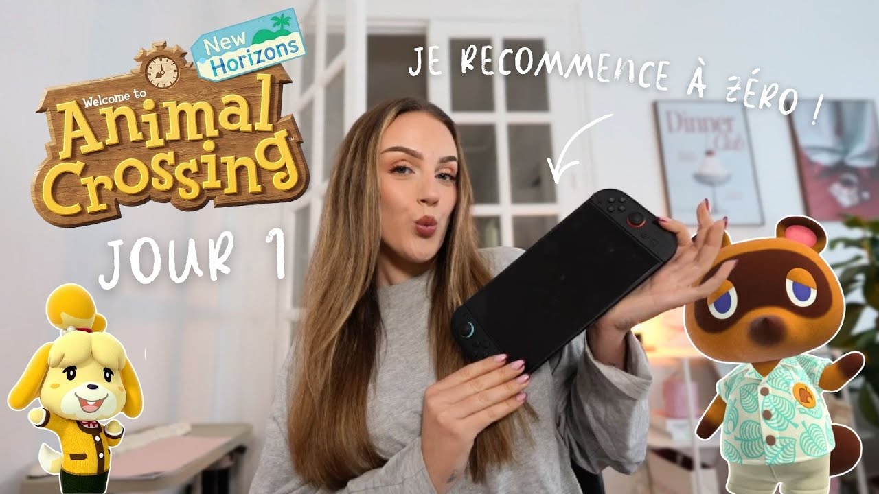JE RECOMMENCE MON ÎLE SUR ANIMAL CROSSING DE A à Z (avec la mise à jour) -  ACNH JOUR 1