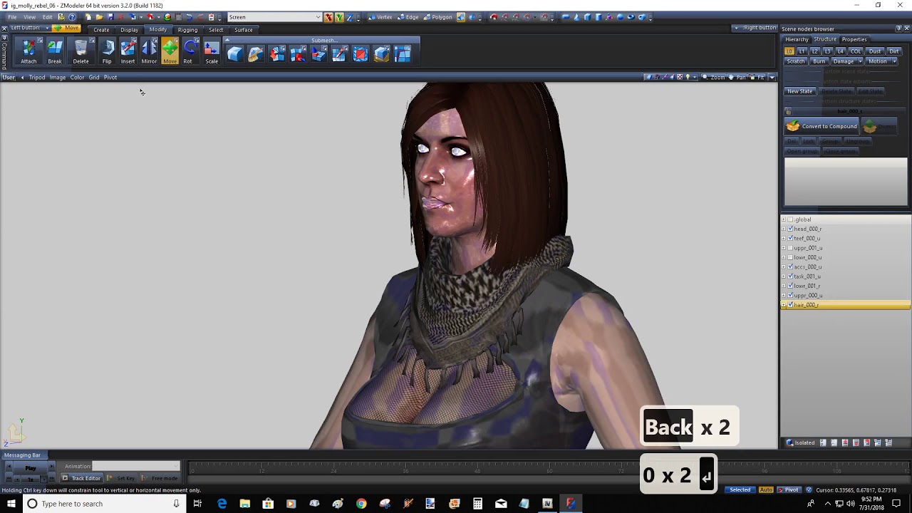 ZModeler 3 Hair Swap