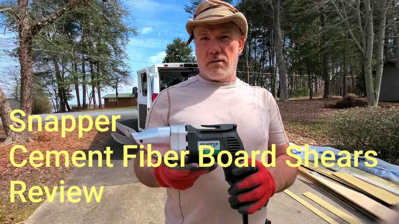 Snapper Pactool Cement Fiber Board Shears Review