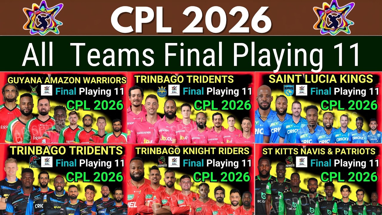 CPL 2026: сильнейшие составы всех команд | Лучшие игроки каждой команды | Карибская премьер-лига ...