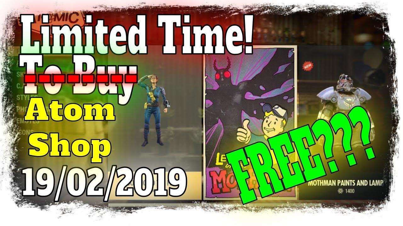 Fallout 76 Atom Shop Limited Time to Buy! FREE? Looking for Future Pose and other cool items
