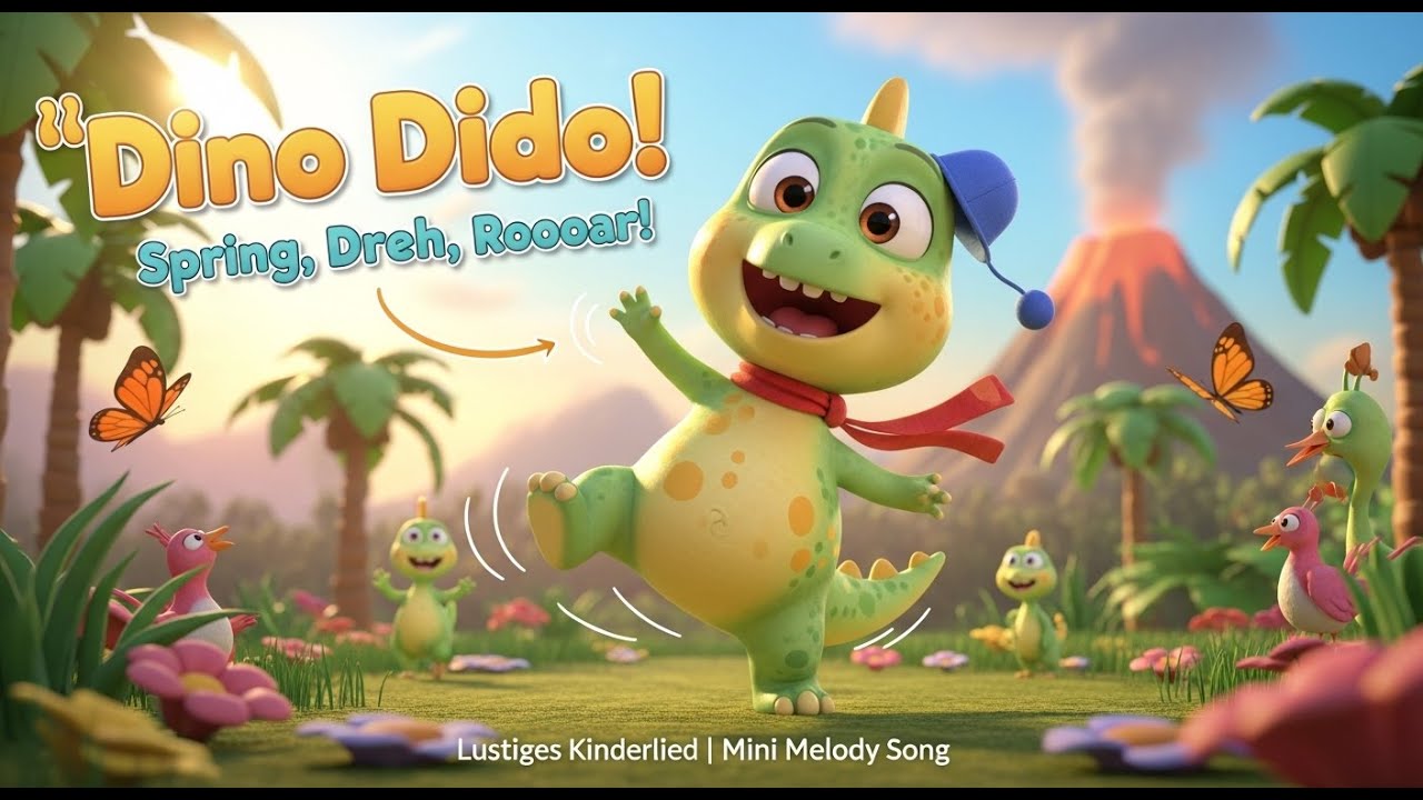 Dino Dino 🦖 | Spring, Dreh & Brüll! | Lustiges Dinosaurier-Tanzlied für Kinder | Mini Melody Song