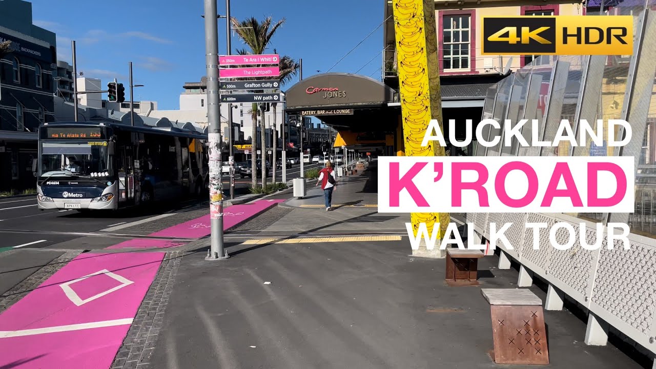 K’Road (Karangahape Road) Walking Tour - Auckland, New Zealand [4K HDR]