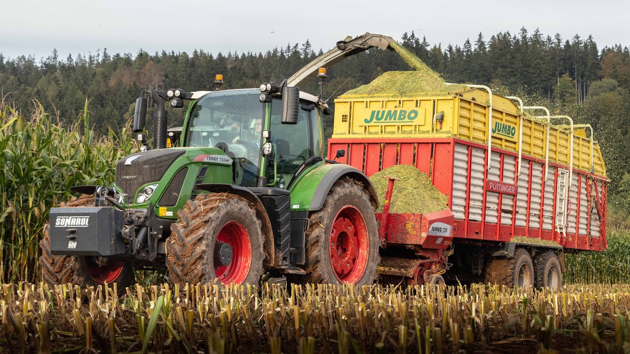 Farmařův VLOG 45# Sklizeň kukuřice na sil&aacute;ž/ Claas Jaguar 940/ Fendt 936,924,724/ Pottinger